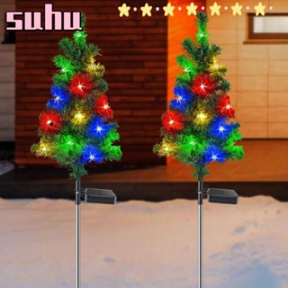 Suhuhd โคมไฟ LED กันน้ํา สําหรับตกแต่งต้นคริสต์มาส 2 ชิ้น
