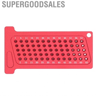 Supergoodsales Hole Positioning Ruler  Scriber Red 65mm for Workplace