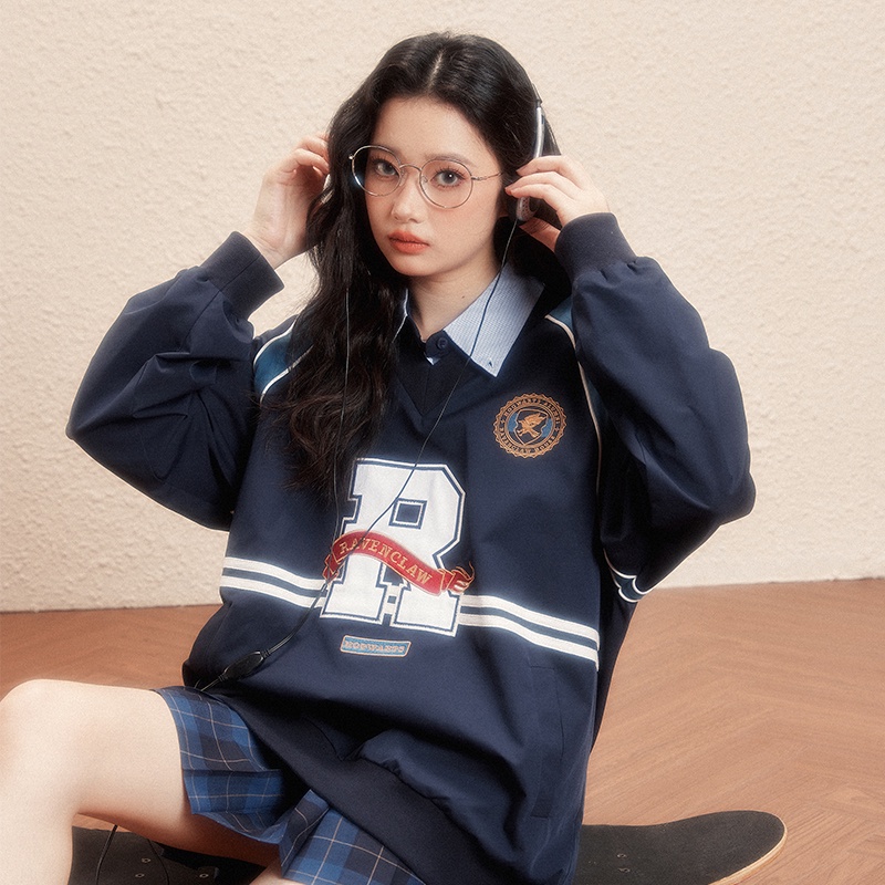Kyouko Harry Potter Pullover Oversized Sweater เสื้อสไตล์กีฬา สปอร์ต unisex โอเวอร์ไซส์เท่ห์ๆ