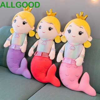 Allgoods ตุ๊กตาเจ้าหญิงนางเงือก ผ้าฝ้าย 30 ซม. 40 ซม. สําหรับเด็กผู้ชาย และเด็กผู้หญิง