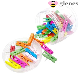 Glenes คลิปไม้หนีบนิ้วหัวแม่มือ ทนทาน 3.5 ซม. 50 ชิ้น สําหรับตกแต่งบ้าน ออฟฟิศ