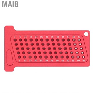 Maib Scriber Ruler  Wear Resistant 65mm Hole Positioning for Workplace