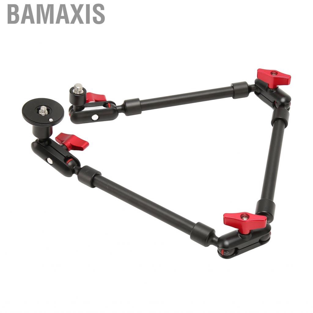 [Ready Stock] Bamaxis อุปกรณ์เมาท์ขาตั้งอะลูมิเนียมอัลลอย หมุนได้ 360 องศา 31 นิ้ว พร้อมเกลียว 1/4 นิ้ว 3/8 นิ้ว สําหรับเติมไมค์ไฟ