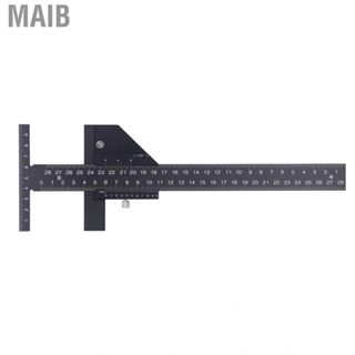 Maib Woodworking Scriber  Fine Workmanship Split Design 0 To 280mm Accurate Scale T Shaped Ruler for Carpenter Measuring