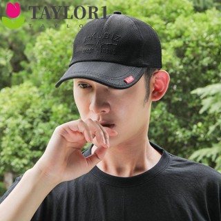 Taylor1 หมวกเบสบอล ผ้าตาข่าย ปักลาย แห้งเร็ว ปรับได้ สําหรับผู้ชาย