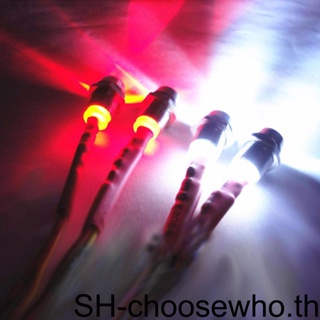 【Choo】ไฟหน้า Led 4 ดวง 1/2/3/5 สีแดง สีขาว สําหรับรถบรรทุกบังคับ 1/5 1/8 1/10 1/12 1/16