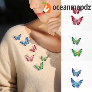 Oceanmapdz เข็มกลัดคริสตัล รูปผีเสื้อ แมลง สัตว์ น่ารัก สําหรับผู้หญิง