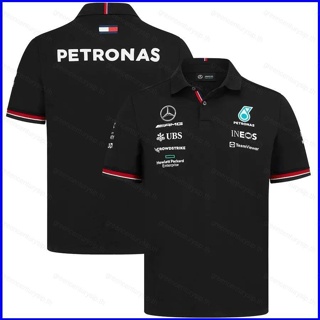 เสื้อยืดแขนสั้นลําลอง คอกลมโปโล พิมพ์ลายทีม Mercedes AMG Petronas GP1 2022 F1 พลัสไซซ์ สําหรับผู้ชาย และผู้หญิง PG1