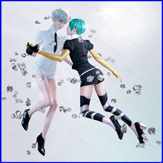 Gp1 Land Of The Lustrous เสื้อคลุมคอสเพลย์ แขนสั้น ลาย Antarcticite Phosphophyllite สําหรับปาร์ตี้ฮาโลวีน