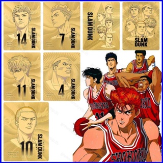 การ์ดโลหะ ลายการ์ตูนอนิเมะ Slam Dunk GP1 Hanamichi Sakuragi Kaede Rukawa PG1 สําหรับเด็ก