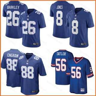 Yt3 เสื้อกีฬาแขนสั้น ลายทีมชาติฟุตบอล New York Giants NFL Baekley Jones Engram Taylor Legend Jersey ทรงหลวม สําหรับผู้ชาย และผู้หญิง TY3