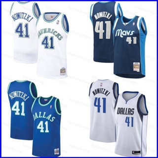 เสื้อกีฬาแขนกุด ลายทีม NBA Jersey Dallas Mavericks No.41 Nowitzki พลัสไซซ์ PG1 GP1