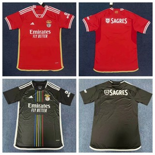 เสื้อกีฬาแขนสั้น ลายทีมชาติฟุตบอล Benfica 2324 ชุดเหย้า คุณภาพสูง