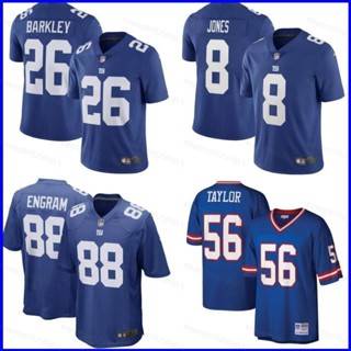 เสื้อกีฬาแขนสั้น ลายทีมชาติฟุตบอล New York Giants NFL Baekley Jones Engram Taylor Legend GP1 ชุดเยือน สําหรับผู้ชาย และผู้หญิง PG1