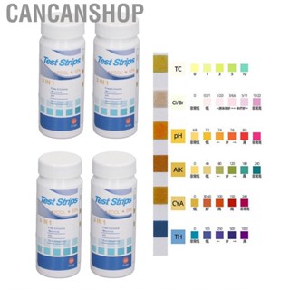 Cancanshop 200Pcs PH Test Strips For  Water Pool Detection 3 In 1 Litmus Paper