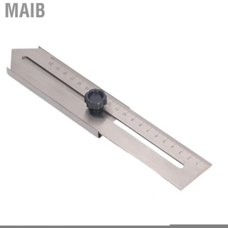 Maib Woodworking Sliding Line Ruler 0‑200mm StainlessSteel Scribing Marking Tool