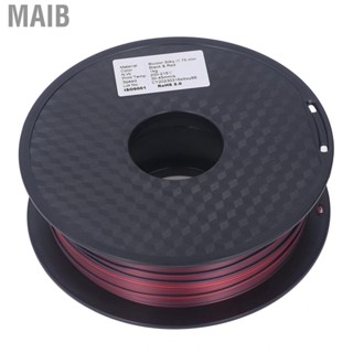 Maib 3D Printing Consumable 1.75mm PLA Filament Black Red 2 Color