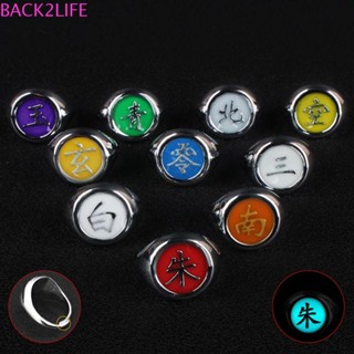 Back2life แหวนคอสเพลย์ อนิเมะ Akatsuki Member Ring Konan Hidan Akatsuki พร็อพสําหรับแต่งคอสเพลย์