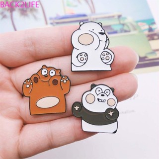 Back2life We Bare Bears เข็มกลัด รูปหมีน่ารัก คลาสสิก เครื่องประดับ สําหรับผู้หญิง