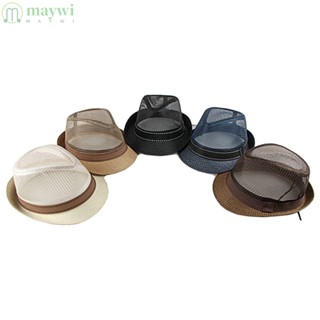 Maywi หมวกบีนนี่ หมวกเบบี้นี่ แบบกลวง ระบายอากาศ กลางแจ้ง ผู้ชาย ผู้หญิง หมวก Fedoras แฟชั่น หมวกด้านบน