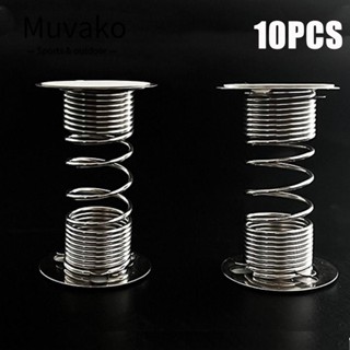 Muvako ฐานสปริงหัวตุ๊กตา 2.5 ซม. อุปกรณ์เสริม สําหรับตกแต่งภายในรถยนต์ DIY 10 ชิ้น