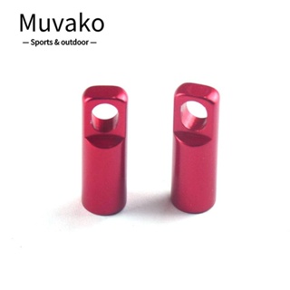 Muvako ฝาครอบวาล์ว อลูมิเนียมอัลลอย กันฝุ่น สีม่วง สีทอง สีแดง อุปกรณ์เสริม สําหรับรถจักรยาน MTB 8 ชิ้น