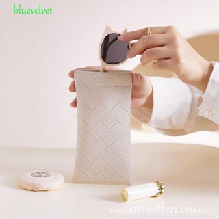 Bluevelvet เคสแว่นตากันแดด ปิดอัตโนมัติ สีพื้น ความจุขนาดใหญ่ สําหรับผู้หญิง และผู้ชาย