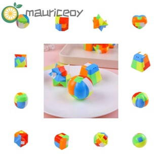 Mauriceoya พวงกุญแจ รูป Polyhedron 3D หลากสี ของเล่นเสริมพัฒนาการสมอง สําหรับเด็ก