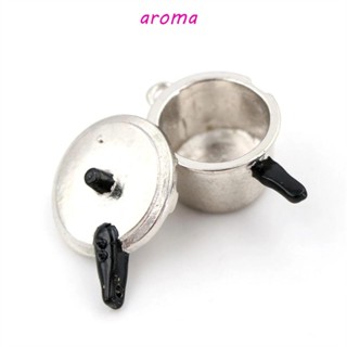 Aroma หม้อหุงข้าวจําลอง สเกล 1:12 อุปกรณ์เสริม สําหรับตกแต่งบ้านตุ๊กตา