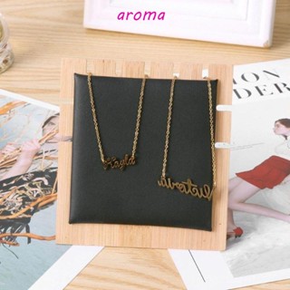 Aroma ชั้นวางเครื่องประดับ สร้อยคอ สร้อยข้อมือ รูปตัว L แบบสร้างสรรค์ สําหรับเด็กผู้หญิง