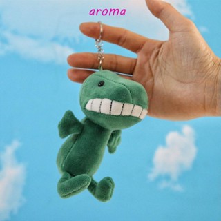 Aroma พวงกุญแจ จี้ตุ๊กตาไดโนเสาร์ยิ้ม สีเขียว DIY สําหรับเด็ก