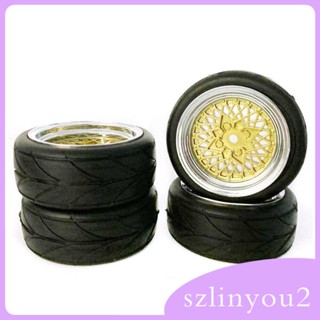 [szlinyou2] ขอบล้อยาง 1/10 สําหรับรถไต่หินบังคับ HSP DIY 4 ชิ้น