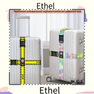 Ethel1 เข็มขัดนิรภัย แบบใส่รหัสผ่าน ปรับได้ กันขโมย อุปกรณ์เสริม สําหรับกระเป๋าเดินทาง