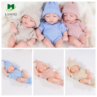 Alanfy ของเล่นตุ๊กตาเด็กทารกแรกเกิด ซิลิโคนไวนิล กันน้ํา สัมผัสนุ่ม 20 ซม.