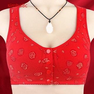 【Simba】เสื้อกล้าม ไม่มีขอบเหล็ก พิมพ์ลาย พลัสไซซ์ สําหรับผู้หญิง