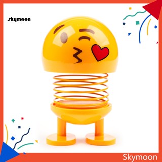 Skym* แดชบอร์ด รูปหน้ายิ้ม แบบพกพา สําหรับตกแต่งรถยนต์