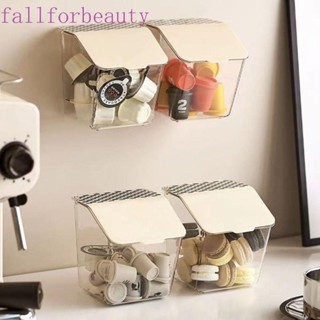 Fallforbeauty กล่องพลาสติกใส หรูหรา พร้อมฝาปิด สําหรับใส่กระเทียม ชา