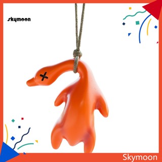 Skym* จี้เรซิ่น รูปเป็ดน่ารัก ทนต่อการเสียดสี สําหรับแขวนตกแต่งกระจกมองหลังรถยนต์