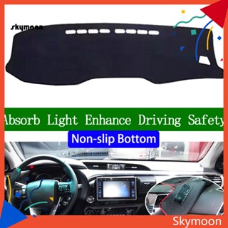 Skym* ฝาครอบแดชบอร์ดภายในรถยนต์ แบบนิ่ม เป็นมิตรกับสิ่งแวดล้อม สําหรับ Toyota Hilux 2015-2020