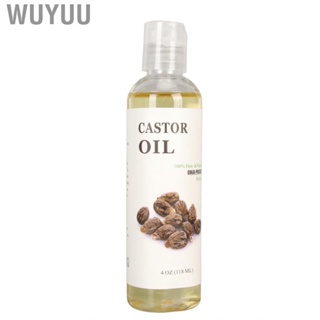 Wuyuu Skin  Oil Castor Cold Pressed Nourishing Moisturizing Soothe Promote Eyebrows Growth for Hair Care