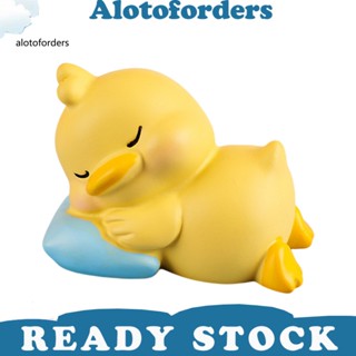 &lt;Alotoforders&gt; ฟิกเกอร์การ์ตูนเป็ด เปลี่ยนรูปได้ สําหรับตกแต่งรถยนต์