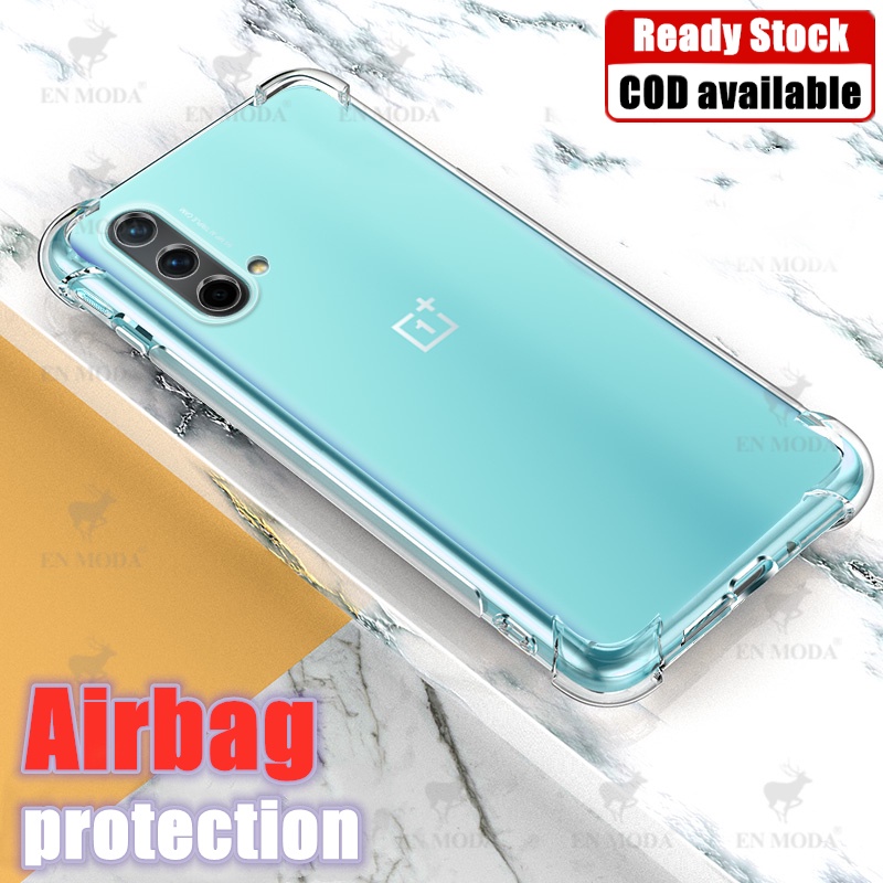 Crystal ClearFor OnePlus Nord CE 5G EB2101 EB2103 ยางนุ่มเจลเยลลี่กรณีโปร่งใสทหารเกรดป้องกันป้องกันป