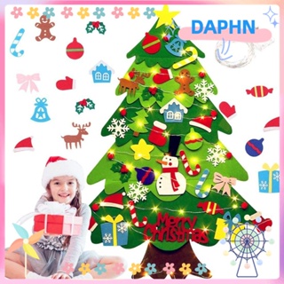 Daphs ต้นคริสต์มาส ผ้าสักหลาด ซานตาคลอส DIY สําหรับตกแต่งเทศกาลคริสต์มาส