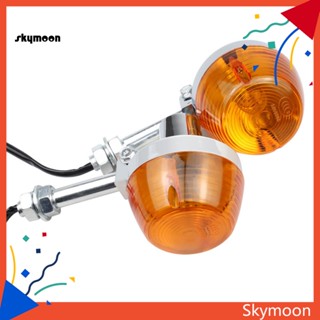 Skym* หลอดไฟสัญญาณ สีเหลืองอําพัน กันฝุ่น สําหรับรถจักรยานยนต์ Honda C70 CT70 CT90 1 คู่