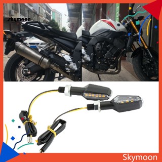 Skym* โคมไฟสัญญาณเลี้ยว 12V ทนทาน ป้องกันการกัดกร่อน สําหรับรถแทรกเตอร์ รถจักรยานยนต์ 2 ชิ้น