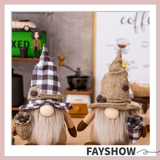 Fay ตุ๊กตาโนม เอลฟ์ คริสต์มาส กอดกาแฟ เมล็ดกาแฟ ของขวัญ สําหรับตกแต่งบ้าน