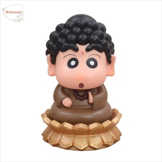 Mxbeauty ตุ๊กตาฟิกเกอร์ PVC การ์ตูนชินจัง Nohara Cos Sakyamuni ของเล่นสะสม สําหรับเด็ก