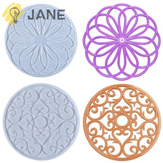 Jane แม่พิมพ์เรซิ่นอีพ็อกซี่ สําหรับทําเครื่องประดับ ที่รองแก้ว