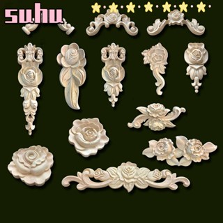 Suhuhd ไม้แกะสลัก หลายสไตล์ ผนัง ประตู มุมยุโรป กรอบ Appliques