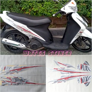 สติกเกอร์ Lis Les Pole suzuki spin sr 125 2008 limited สีขาว สําหรับติดตกแต่งร่างกาย